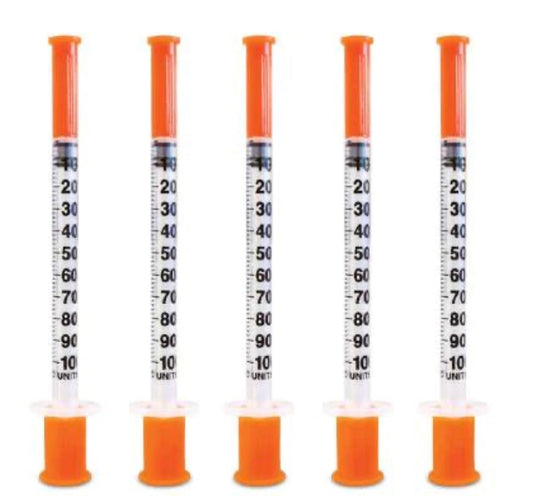 Exel 10PACK - 1 CC Insulin Syringe with 29 G X 1/2" Needle